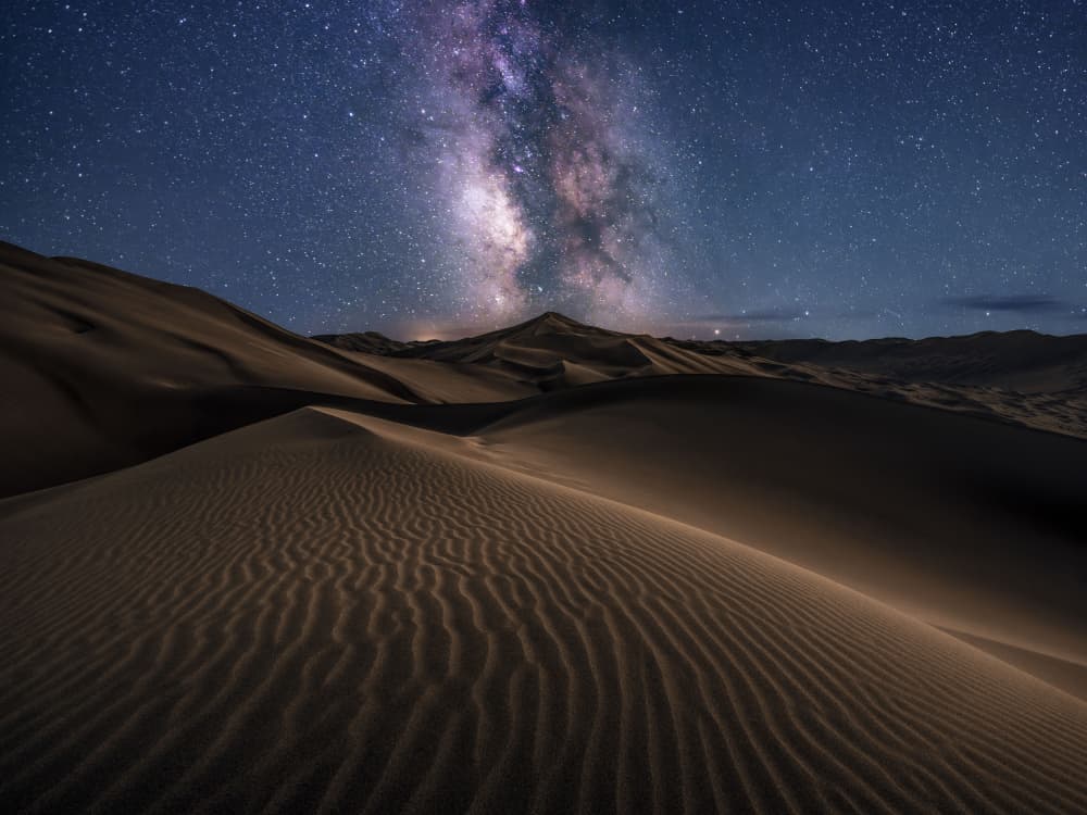 Milky Way Desert Night by Wu Zhao — canvas wall art