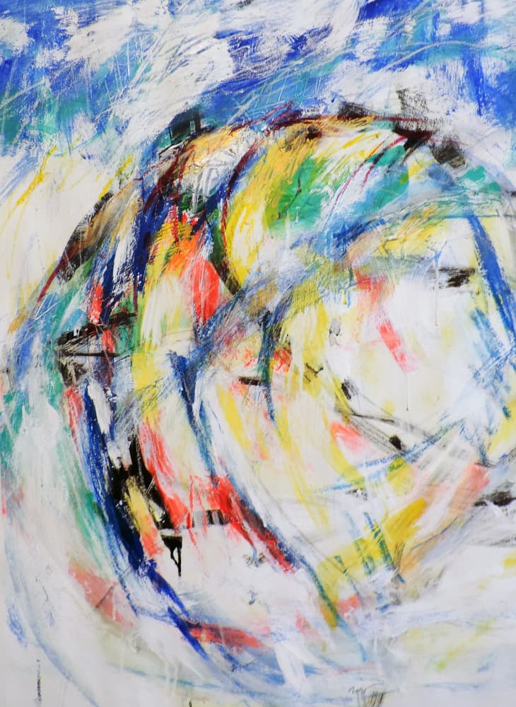 Vibrant Abstract Movement by Kurt Waldo — canvas wall art