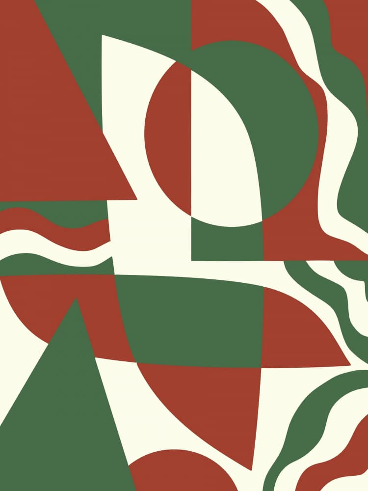 Earthy Geometric Forms by Little Dean — canvas wall art