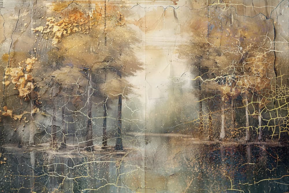 Misty Forest Reflections by Rafal Kulik — canvas wall art