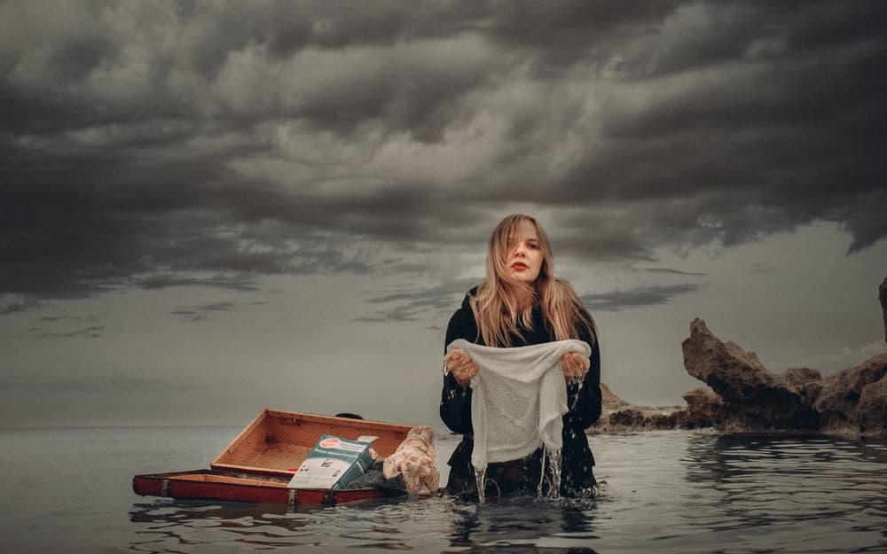 Washing In Stormy Waters by Evgeny Loza — canvas wall art