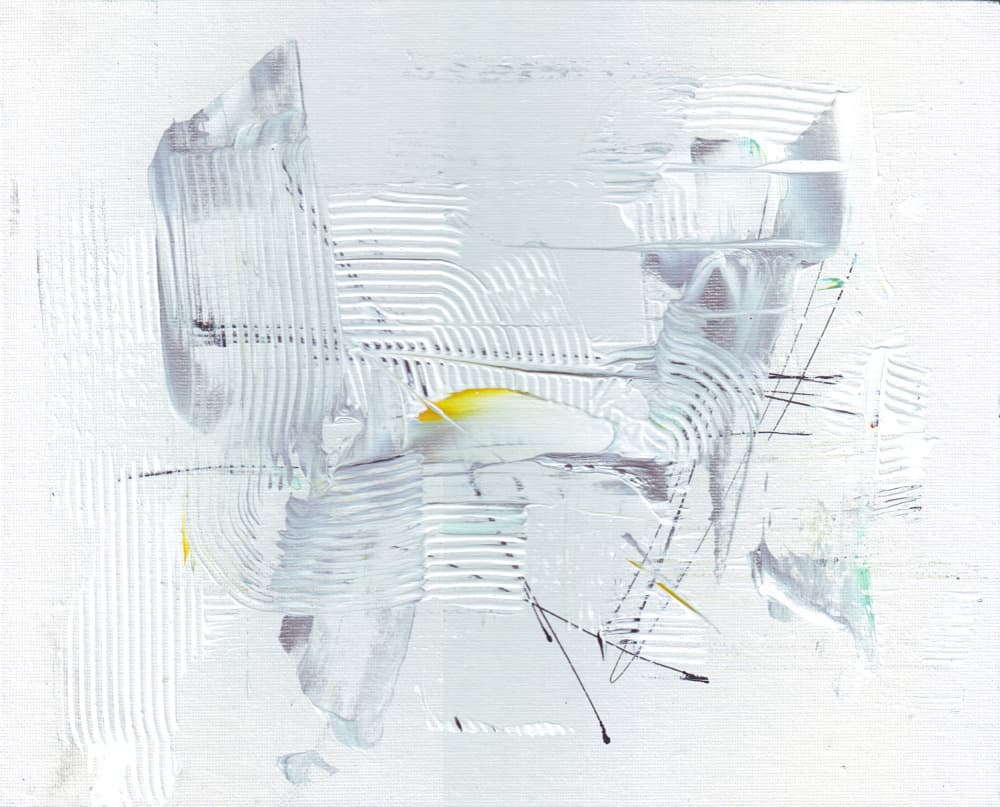 Soft White Textured Abstract by Rafal Kulik — canvas wall art