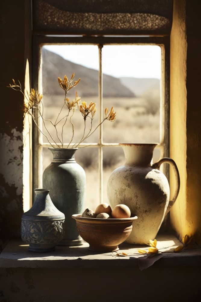 Sunlit Still Life by Treechild — canvas wall art