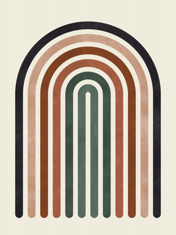Lines and arcs 5 by Vitor Costa — canvas wall art