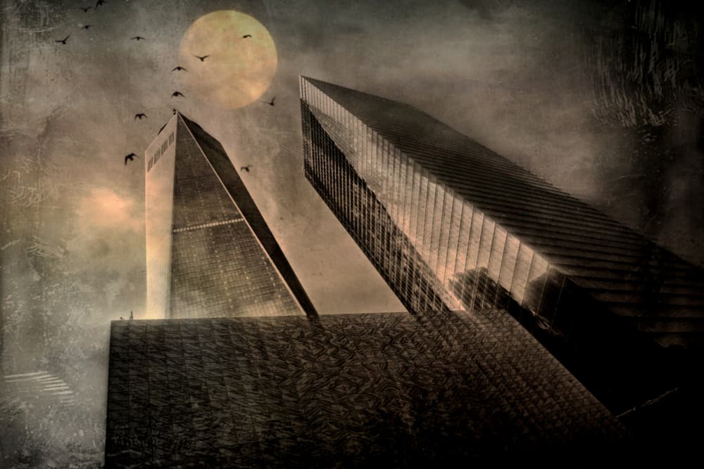 Dramatic Urban Reflections by Robert Fabrowski — canvas wall art