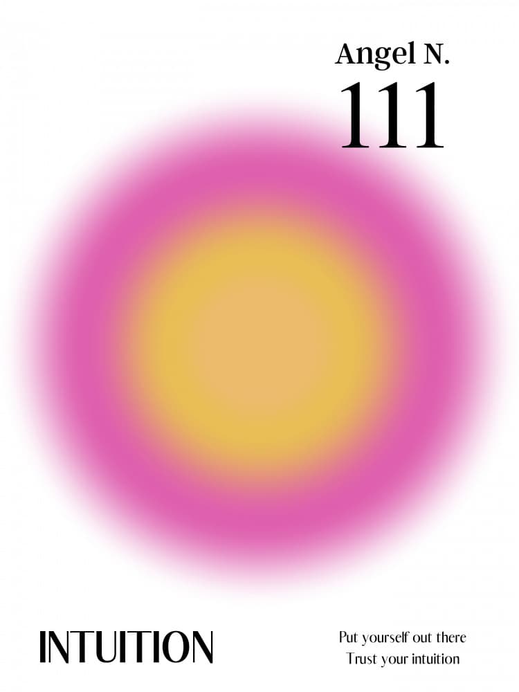 Angel Numbers Aura by Amélie — canvas wall art