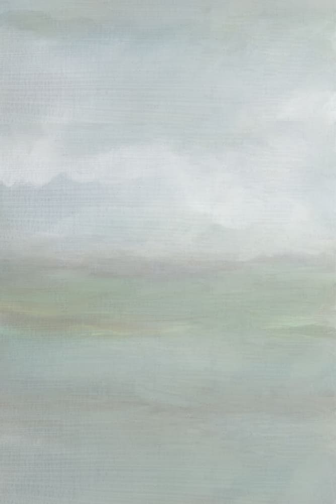 Misty Green Horizon by cartissi — canvas wall art