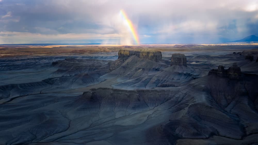 Desert Rainbow Majesty by Hanping Xiao — canvas wall art