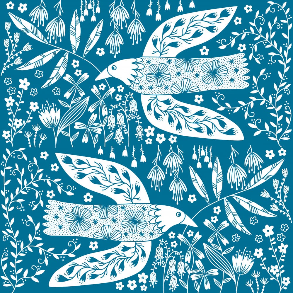 Peaceful Floral Flight