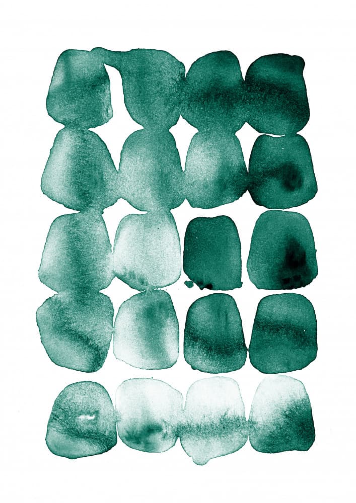 Serene Teal Gradients by Lila & Lola — canvas wall art