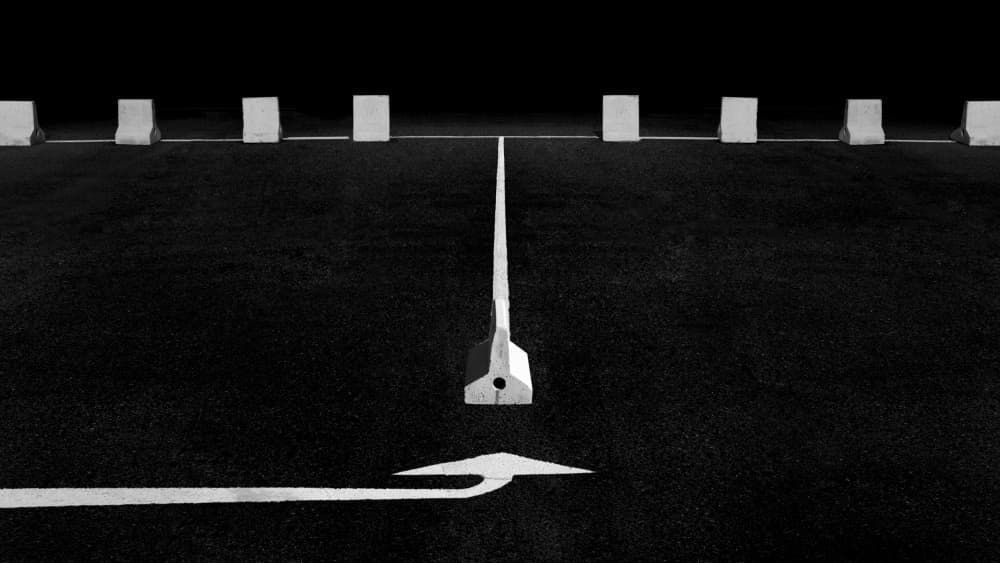 Road Ahead Marker by alizolghadri93 — canvas wall art
