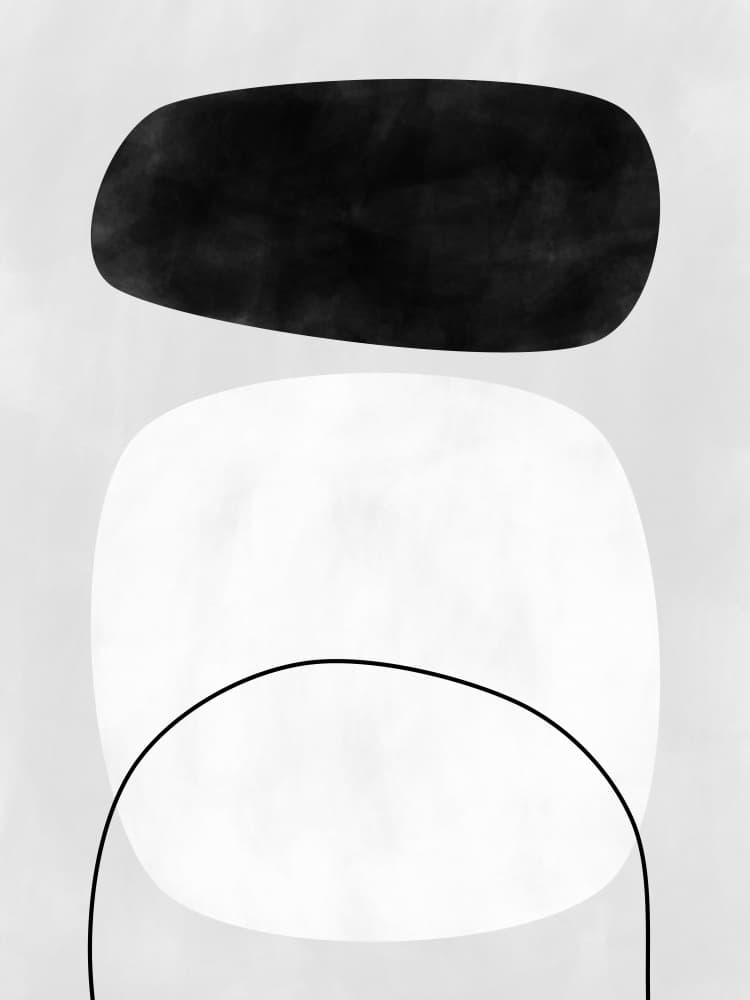 Stacked Organic Forms by Elena Ristova — canvas wall art