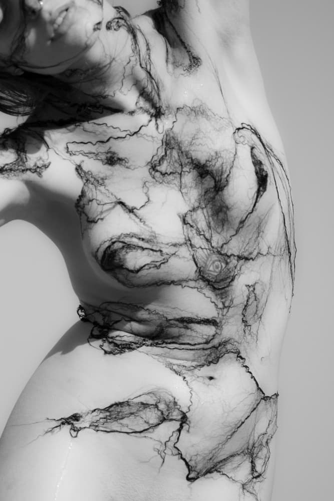 Abstract Feminine Form by Bogdan Bouşcă — canvas wall art