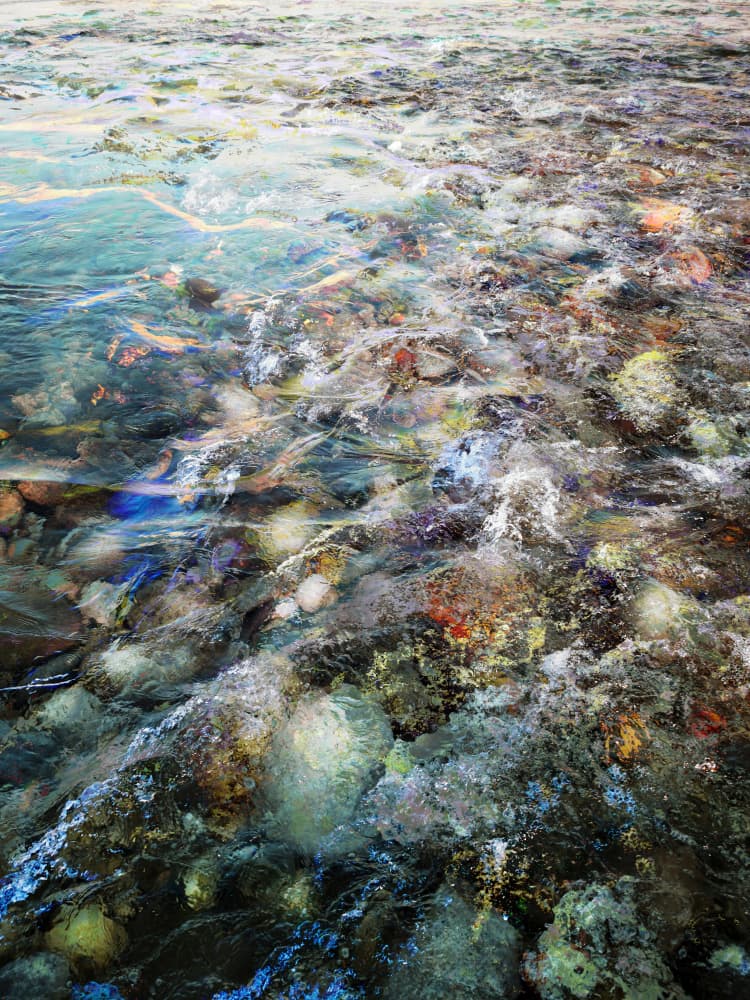 Vibrant River Flow by Angelo Cerantola — canvas wall art