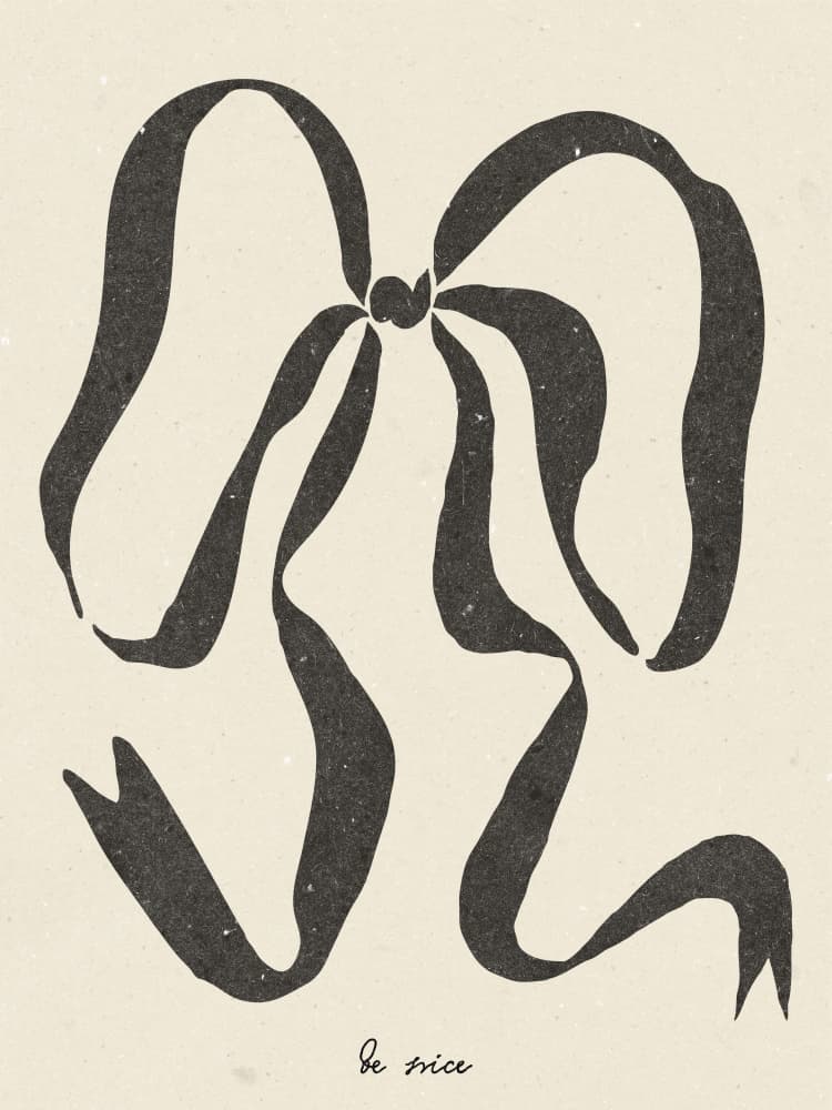Bow 02 by NKTN — canvas wall art