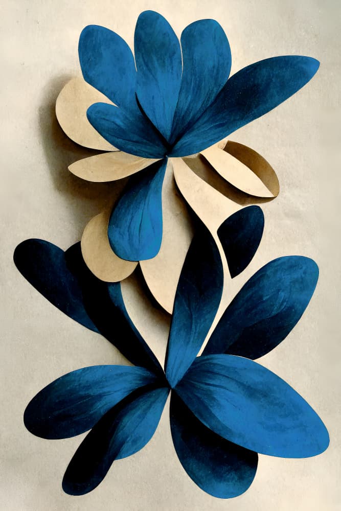 Blue Nymphaea by Treechild — canvas wall art