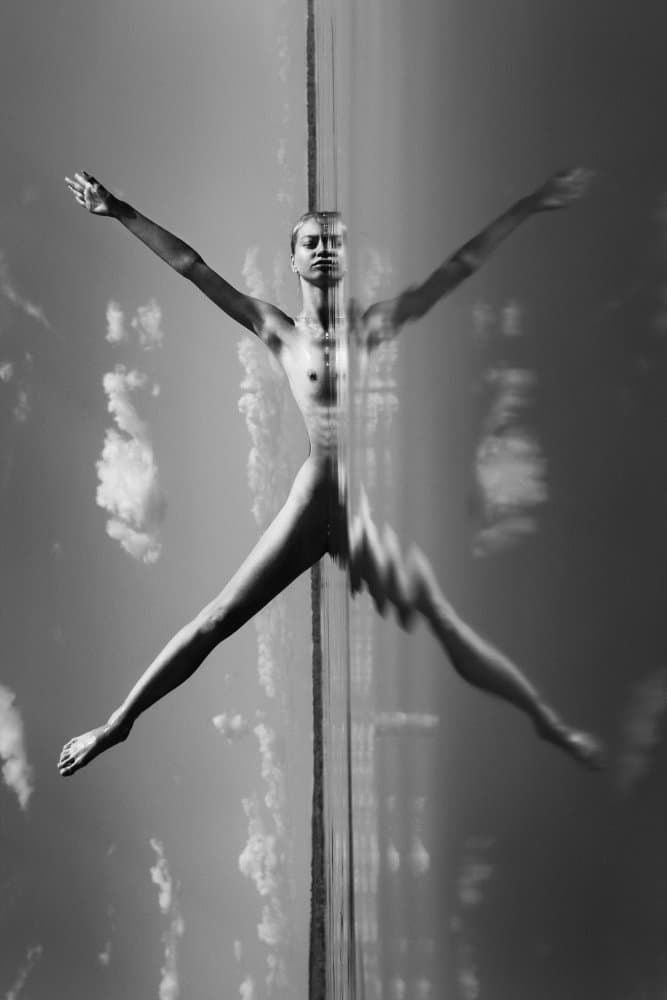 Surreal Dancer Reflection by Mikhail Faletkin — canvas wall art