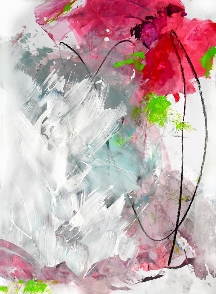 Vibrant Abstract Strokes by Kirsten Handelmann — canvas wall art