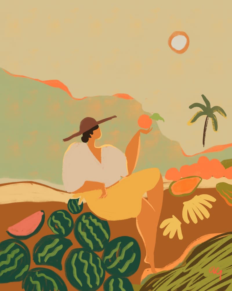 Farmer Guava by Arty Guava — canvas wall art