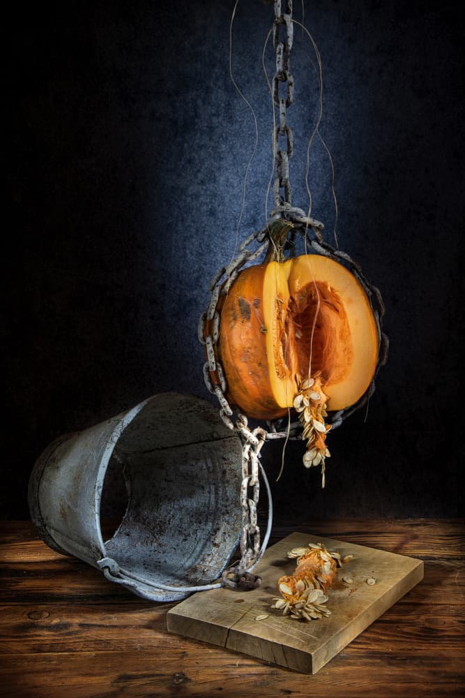 Moody Harvest Pumpkin by Felice Angelino — canvas wall art