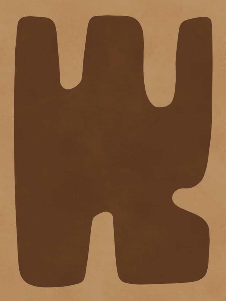 Abstract Organic Shape by Vitor Costa — canvas wall art
