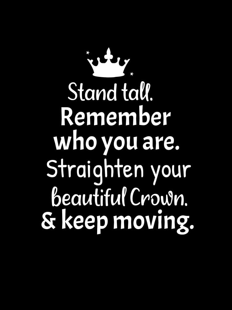 Straighten Your Crown by Baobab Print store — canvas wall art