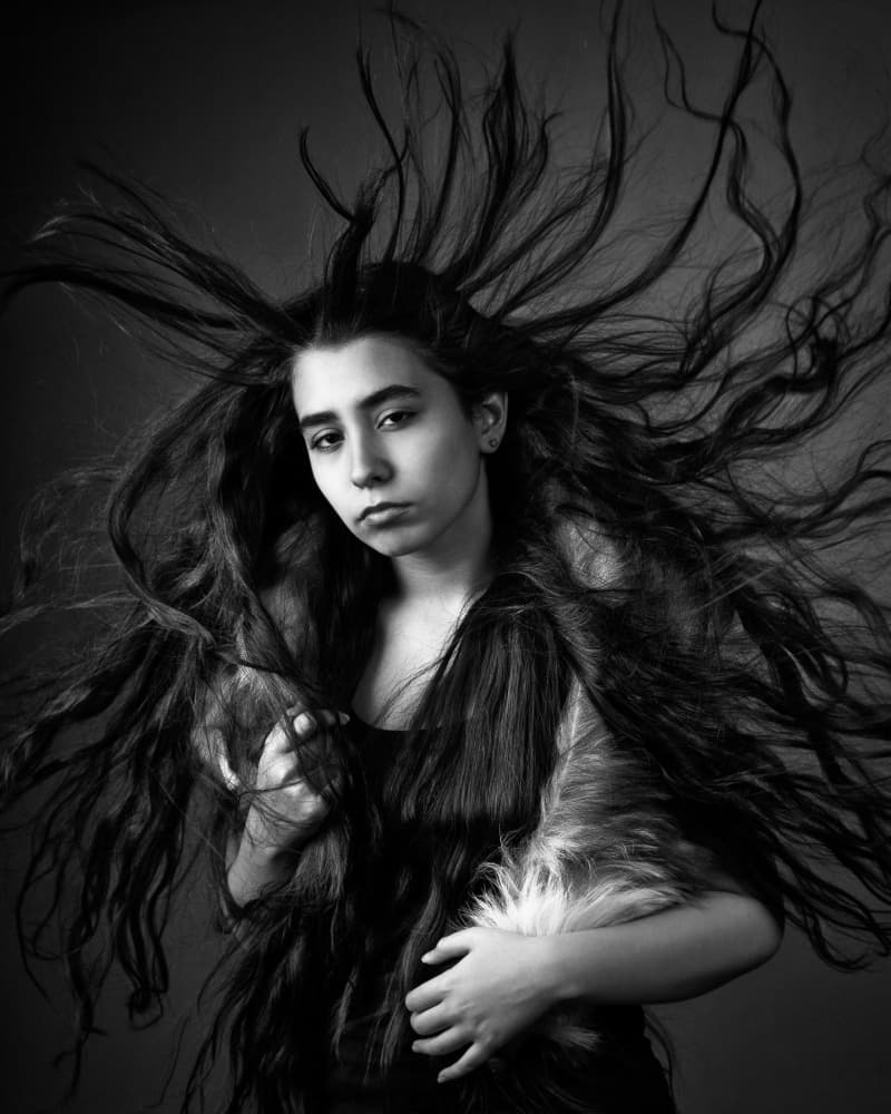 Wild Woman Portrait by Mehdi Mokhtari — canvas wall art