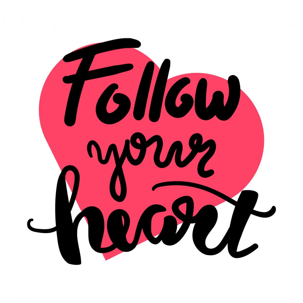 Follow Your Heart Quote by Marika Barsrsind — canvas wall art
