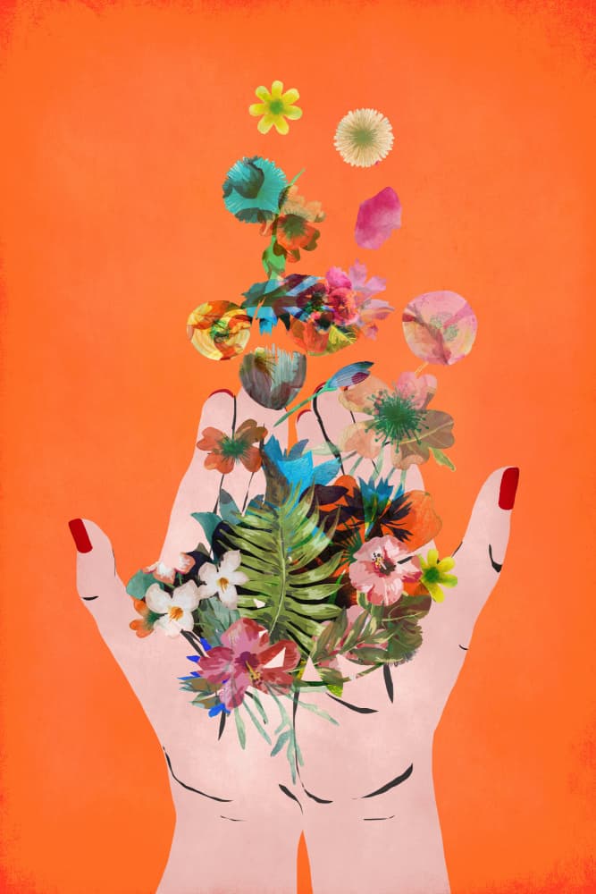 Floral Release by Treechild — canvas wall art