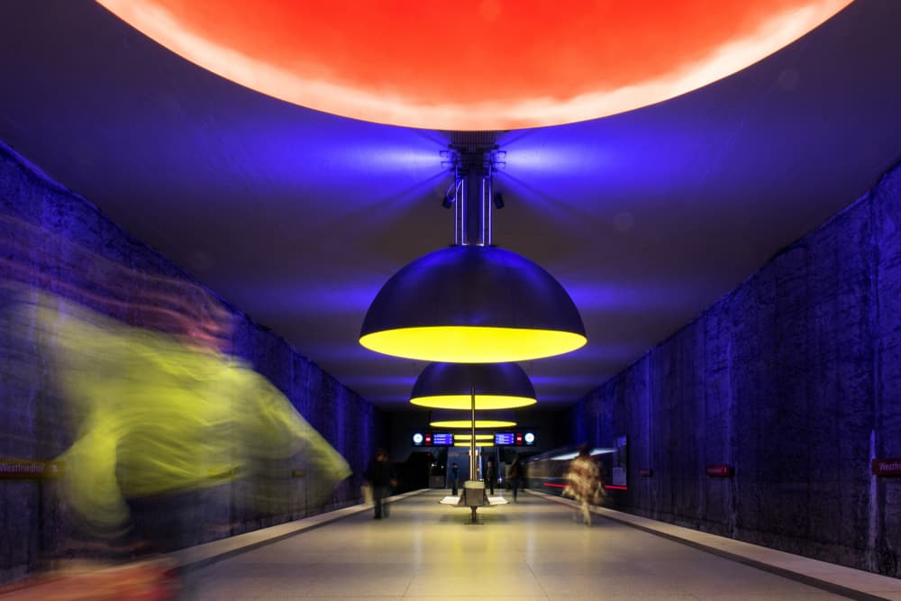 Dynamic Metro Station by Kilian CabGuy — canvas wall art