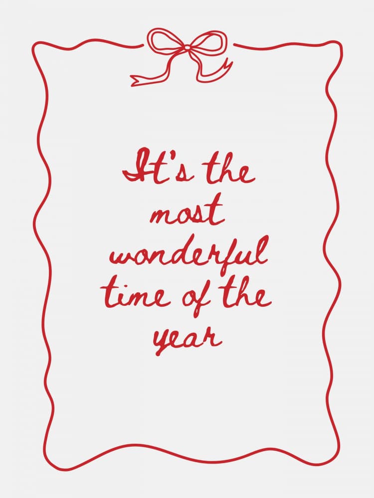 Wonderful Christmas Quote by Jolly and Dash — canvas wall art