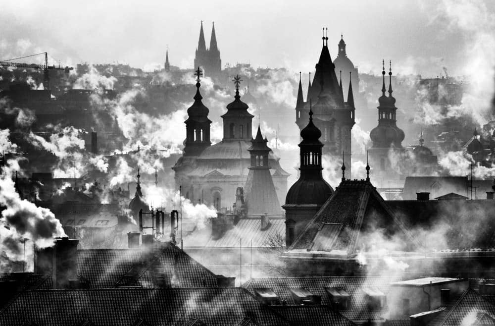 Prague Towers' by Martin Froyda — canvas wall art