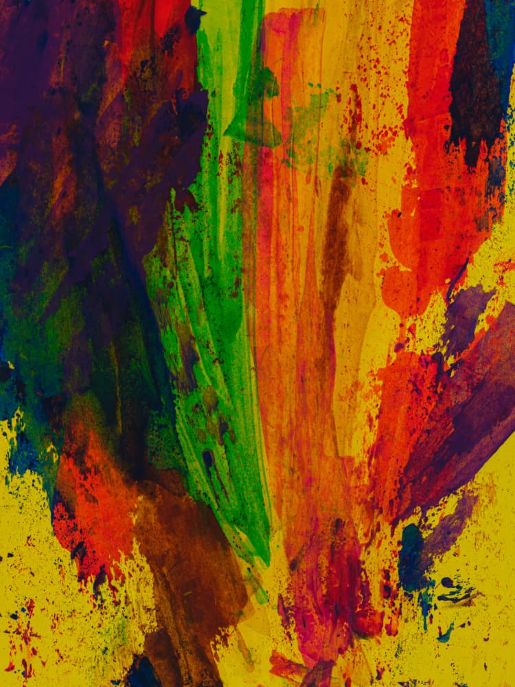 Vibrant Abstract Strokes by engin akyurt — canvas wall art