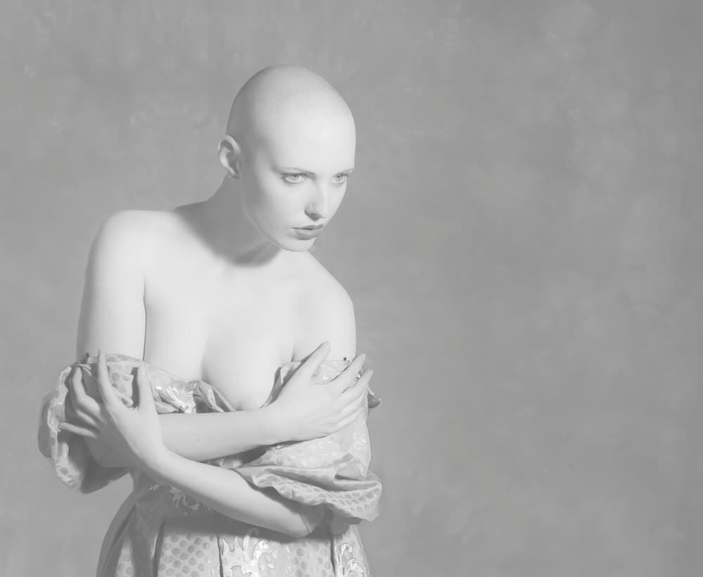 Elegant Bald Portrait by Ari Kordonsky — canvas wall art