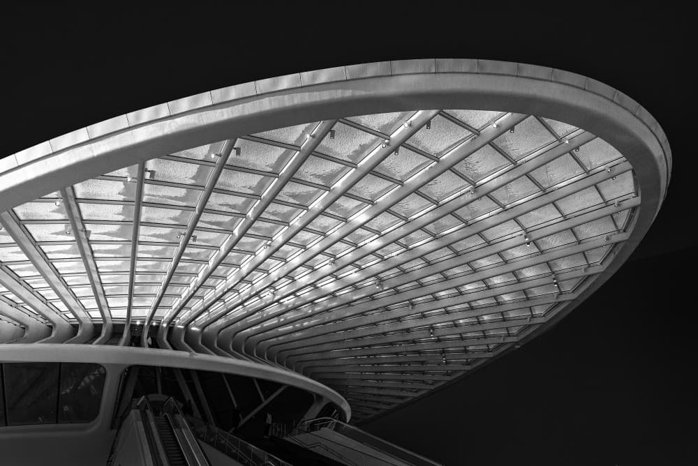 Sleek Architectural Canopy by Jef Van den Houte — canvas wall art