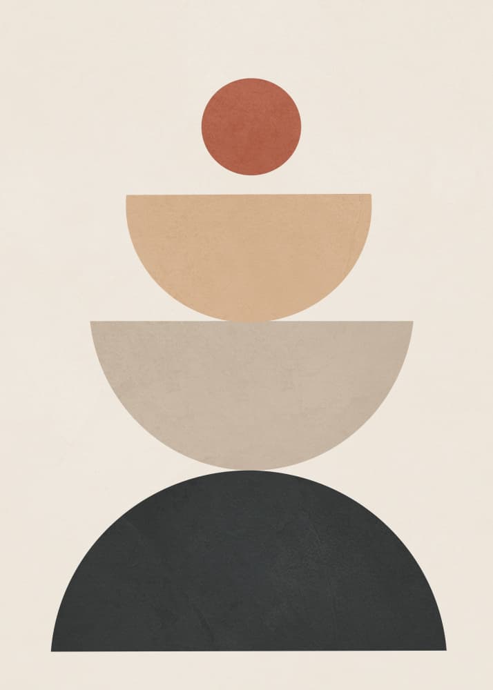 Earthy Geometric Balance by City Art — canvas wall art