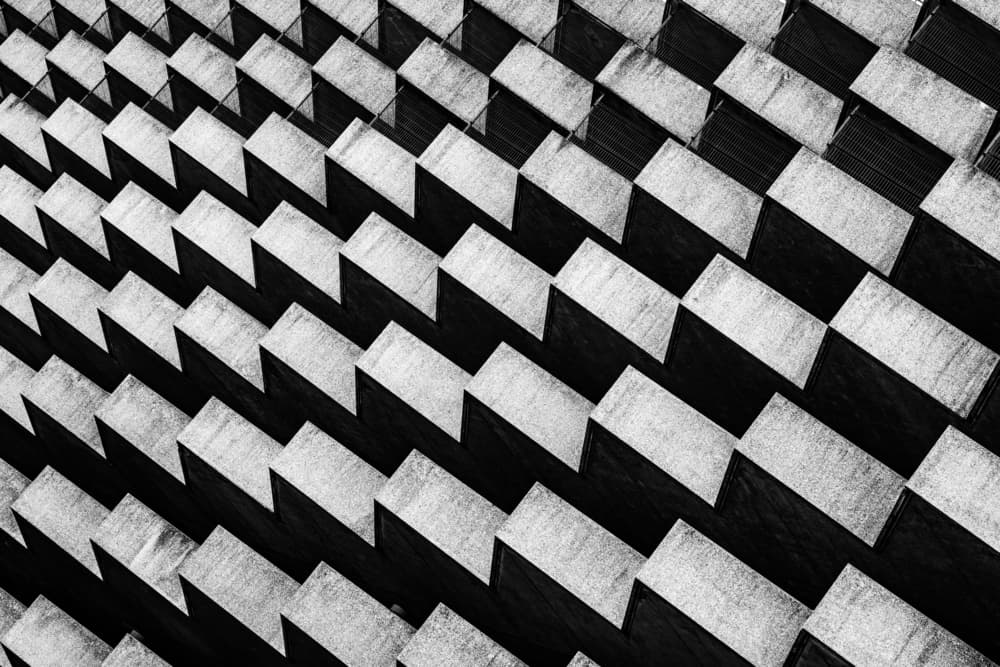 Shadow Steps Pattern by Franco Tessarolo — canvas wall art