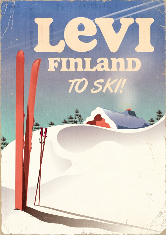 Levi Finland Ski Trip by Nicholas — canvas wall art