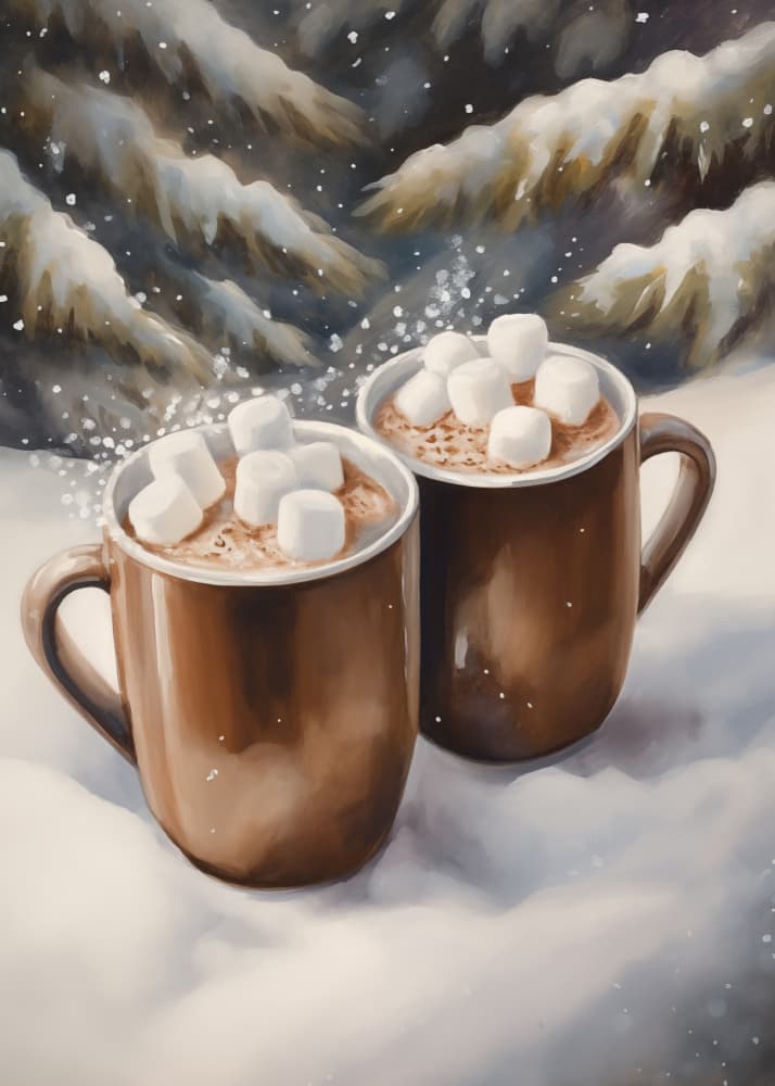 Cozy Winter Hot Chocolate by Andreas Magnusson — canvas wall art