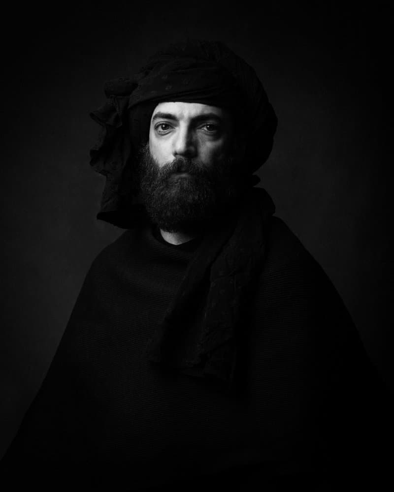 Mysterious Bearded Man by Mehdi Mokhtari — canvas wall art