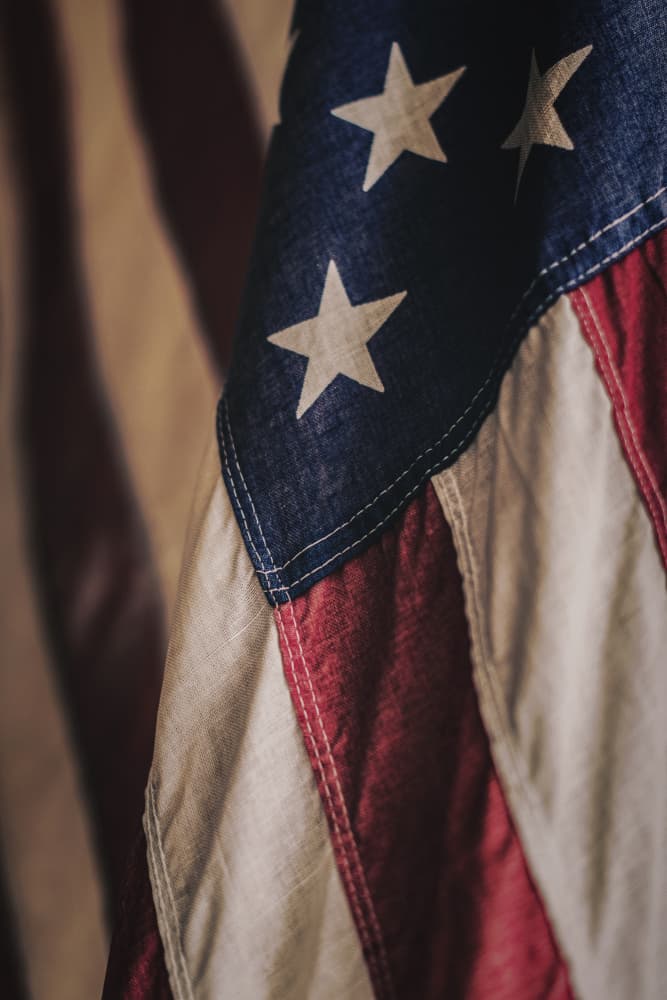 Rustic Stars and Stripes by Tim Mossholder — canvas wall art