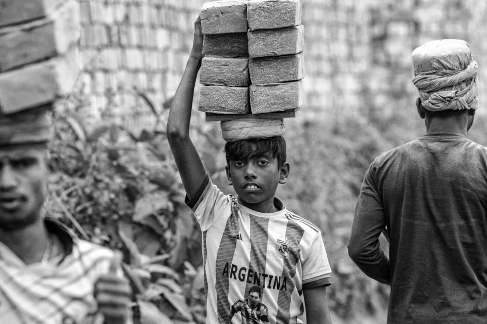 Hard Work Young Hands by Garik — canvas wall art
