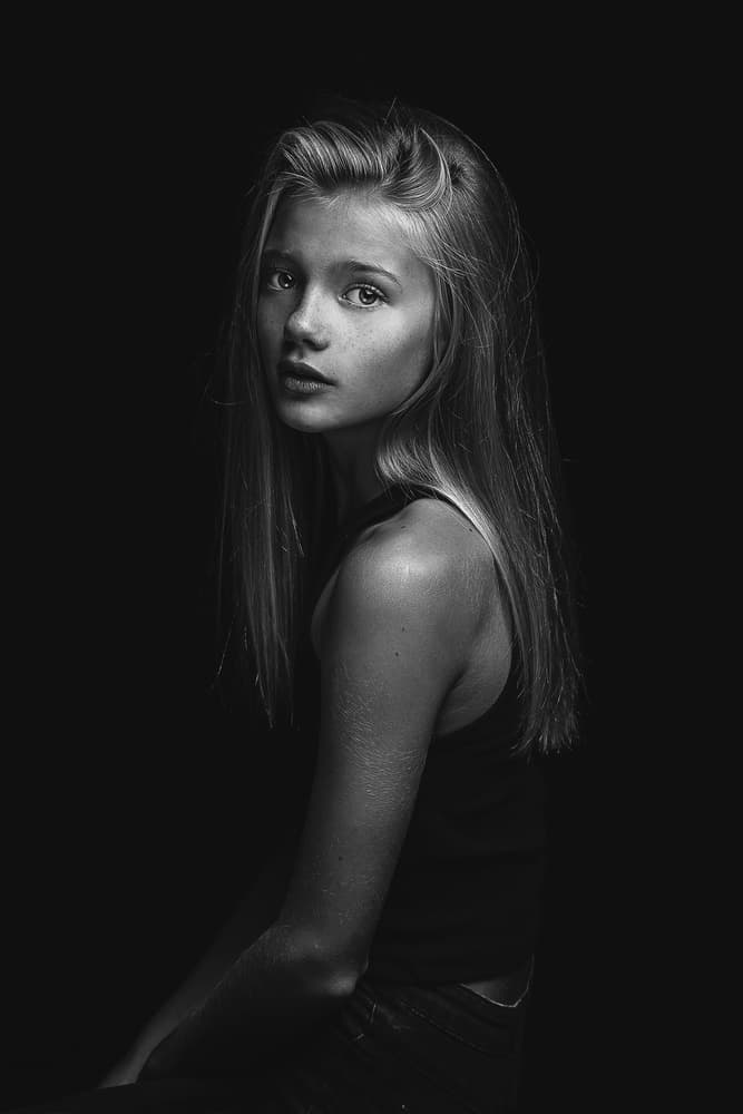 Pensive Young Woman by Fatima Cherkaoui — canvas wall art