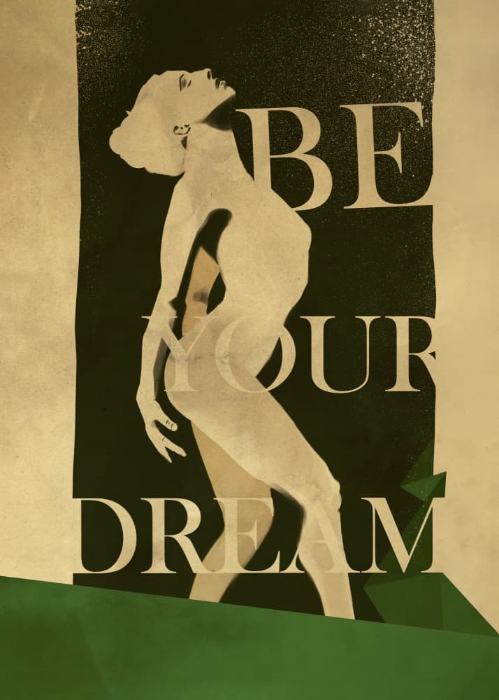 Elegant Dream Pose by Dion Gem — canvas wall art