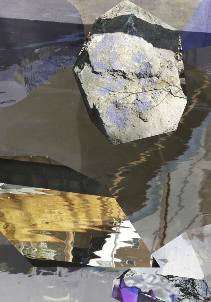 Abstract Stone Reflections by Stefan Fransson — canvas wall art