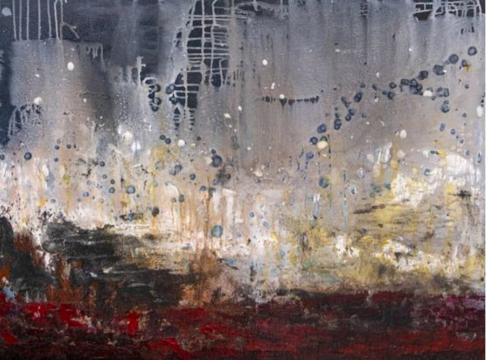 Dynamic Abstract Horizon by Deb Chaney — canvas wall art