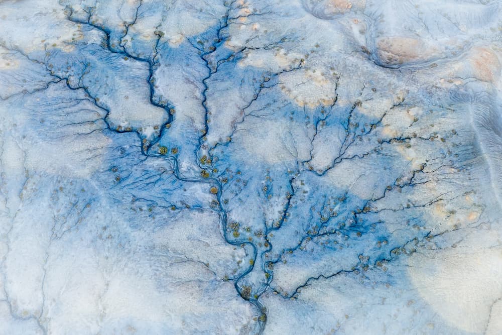 Aerial Absract of Desert Wash by James Bian — canvas wall art