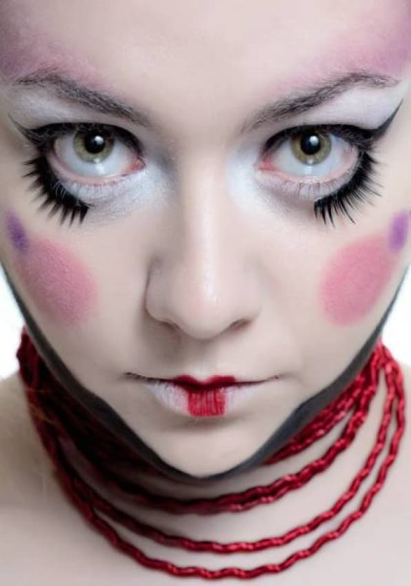 Bold Doll Makeup by Stefan Amer — canvas wall art