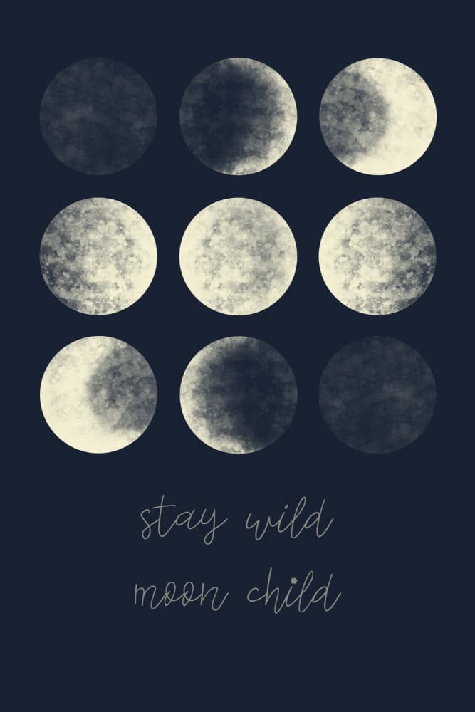 Stay Wild Moon Child by EMELIEmaria — canvas wall art