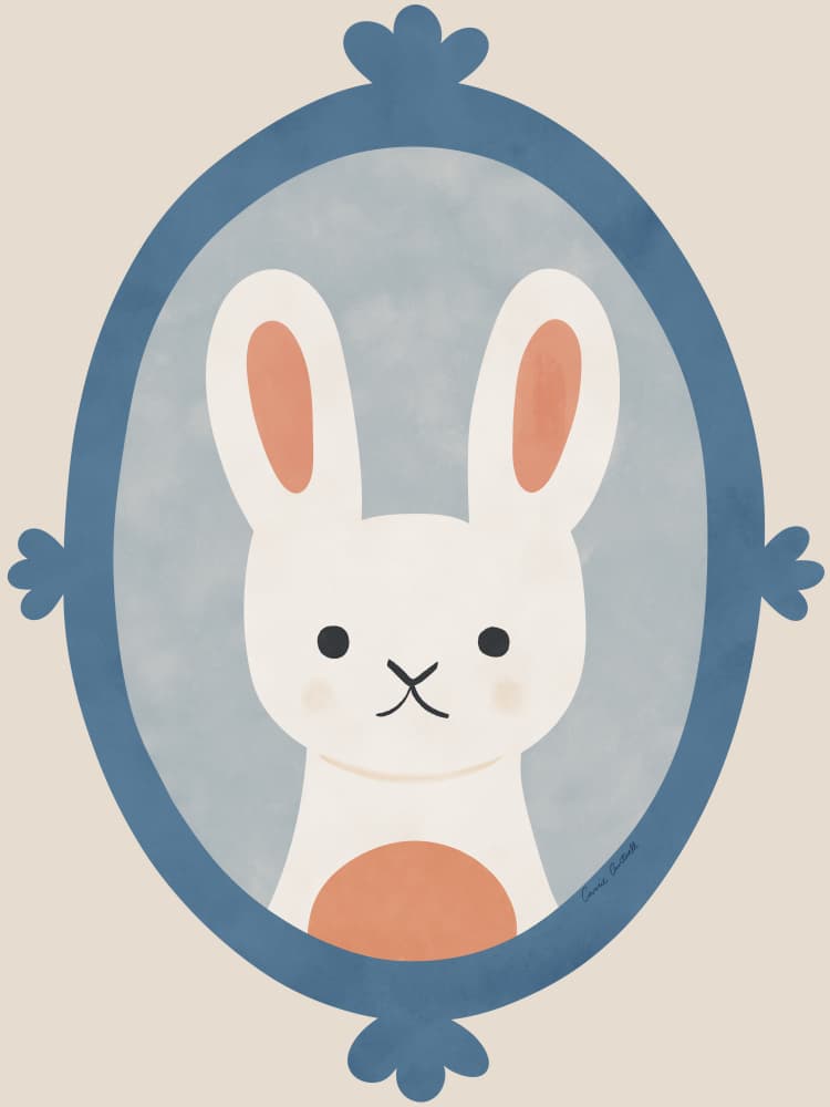Rabbit by Carrie Cantwell — canvas wall art